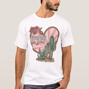 Camiseta Preso Em Seu Cactus Engraçado
