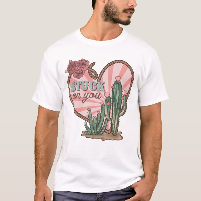 Camiseta Preso Em Seu Cactus Engraçado (Frente)