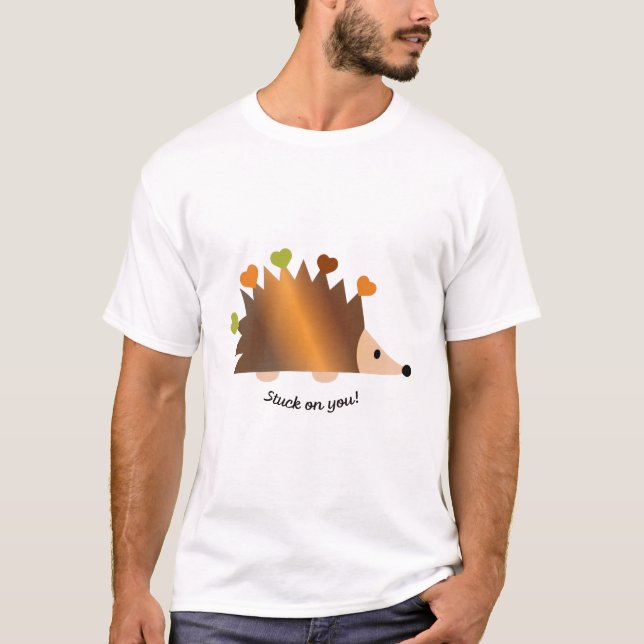 Camiseta Preso em seus Hedgehogs e corações (Frente)