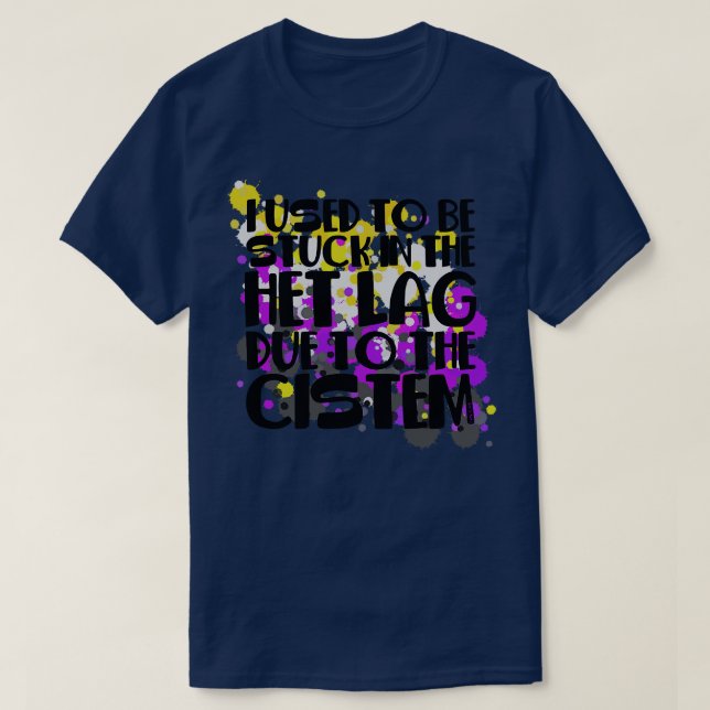 Camiseta Preso no Atraso da Het (Frente do Design)