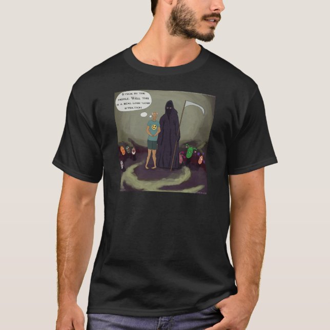 Camiseta Preso no Meio Com a Morte Funny (Frente)