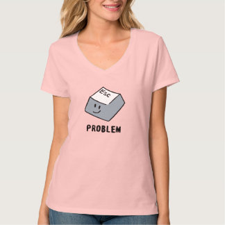 Camiseta Press Esc to Escape Life Problems Funny Minimal 