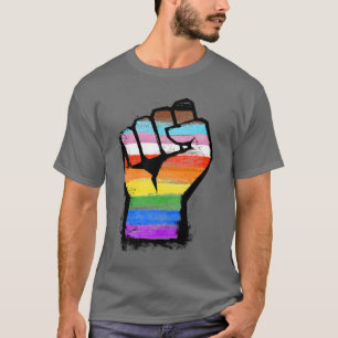 Camiseta Pressão Inclusiva do Orgulho de Progresso