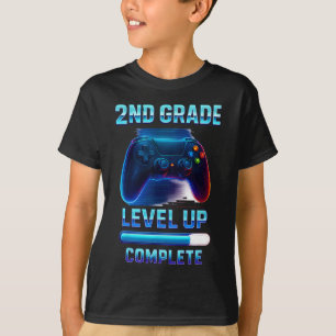 Camiseta Pressione Iniciar 2ª Série Gamer Kids Nível Aument