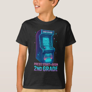Camiseta Pressione Iniciar 2ª Série Gamer Kids Nível Aument