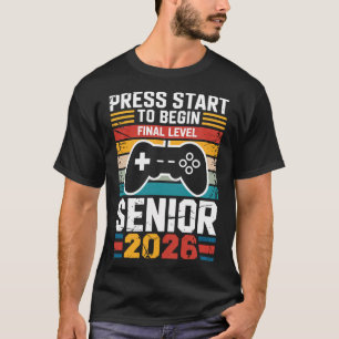 Camiseta Pressione Iniciar Para Começar o Nível Final Jogad