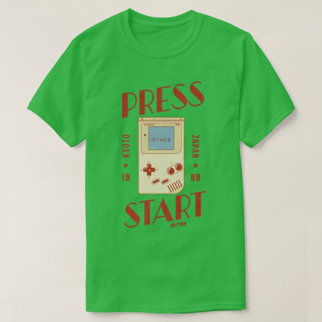 CAMISETA PRESSIONE O BOTÃO INICIAR (Frente do Design)