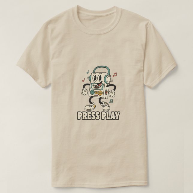 Camiseta Pressione Play (Frente do Design)
