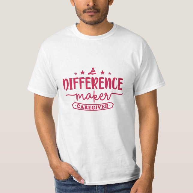 Camiseta Prestador de cuidados, design (Frente)