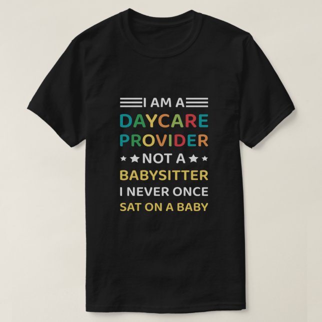 Camiseta Prestador de cuidados infantis (Frente do Design)