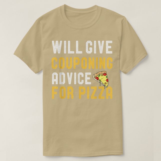 Camiseta Prestará Aconselhamento De Combinação Para Pizza E (Frente do Design)