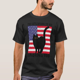 Camiseta Preste Atenção Em Mim Ignorando Você Gatos Engraça