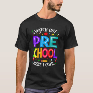 Camiseta Preste atenção na pré-escola, eu volto a ser engra