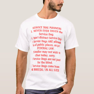 Camiseta Preste serviços de manutenção a maneiras do cão