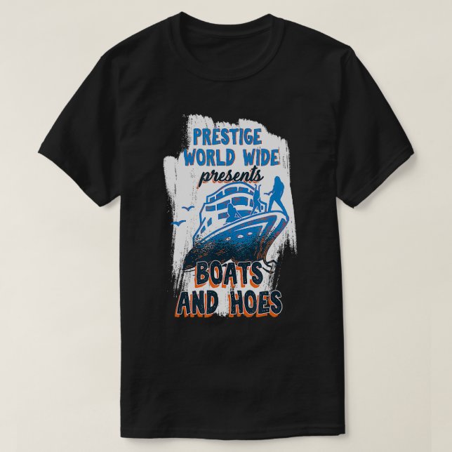 Camiseta Prestige A Nível Mundial Apresenta Barcos E Barcos (Frente do Design)