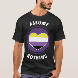 Camiseta Presume Nada De Enby Não-Binário Genderqueer Non B