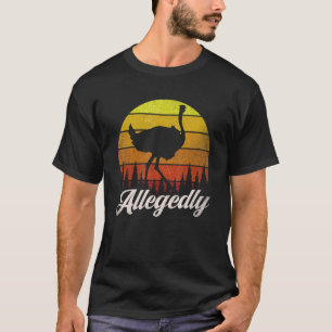 Camiseta Presumivelmente Avestruz Vintage Avestruz Fã S