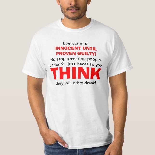 Camiseta Presunção de inocência (Frente)