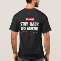 Camiseta Preta 100 Metros para Veteranos Militares