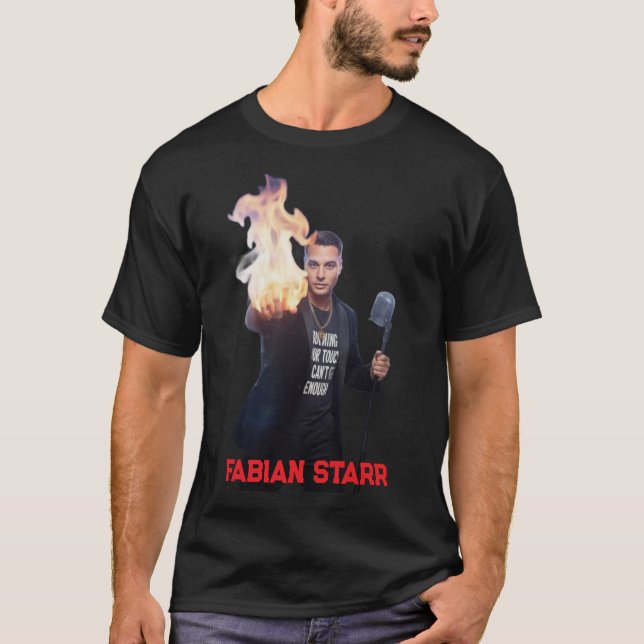 Camiseta Preta Burning in Your Touch - Fabian Star (Frente)