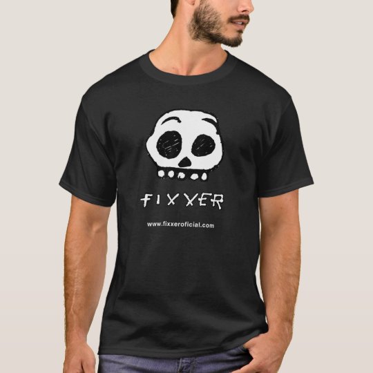 Camiseta preta CAVEIRA FIXXER