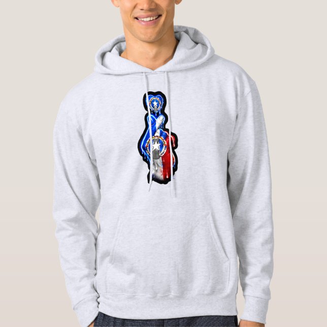 Camiseta Preta com Coração de Dedos da CNMI (Frente)