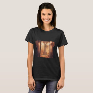 Camiseta preta com Design do Empire State Building