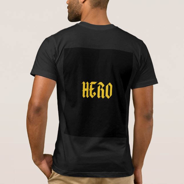 Camiseta preta com o melhor design (Verso)