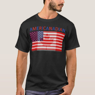 Camiseta preta completa de AMERICANADIAN