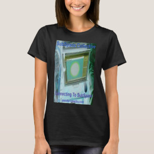 Camiseta preta "Conectando ao SubEspaço" feminina
