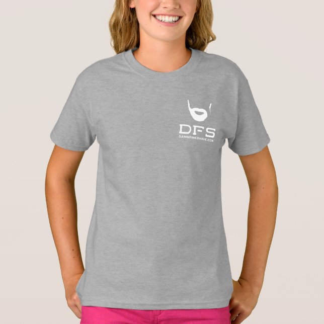 Camiseta preta de bolso DFS (Frente)