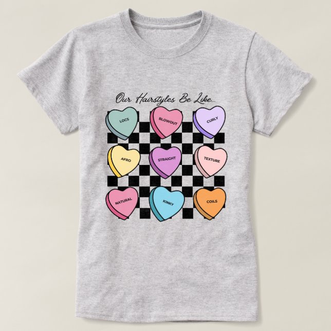 Camiseta Preta de Coração de Bala para o Dia dos N (Frente do Design)
