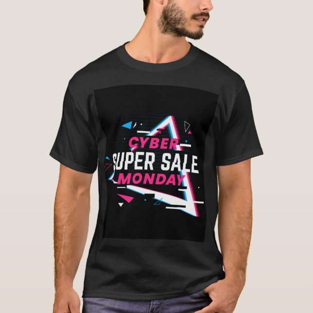 Camiseta preta de designer premium para estilo diá (Frente)