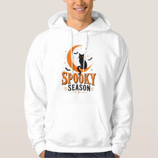 Camiseta Preta de Gato da Temporada Assustadora de