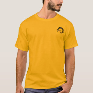 Camiseta preta de lagarto masculina