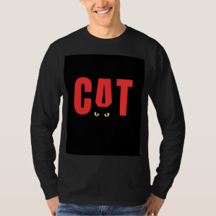 Camiseta preta de manga comprida com desenho do CA