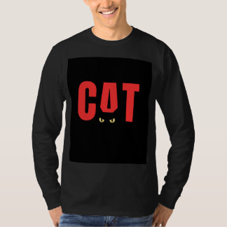 Camiseta preta de manga comprida com desenho do CA