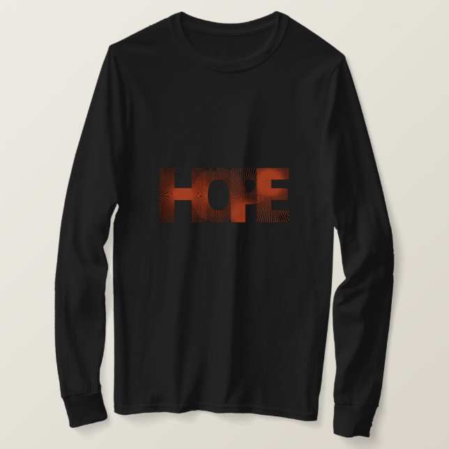 Camiseta preta de manga comprida com design de esp (Frente do Design)