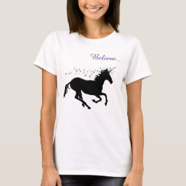 Camiseta preta de mulheres negras com magia de uni
