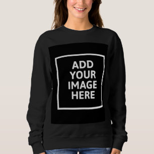 Camiseta Preta de Suéter Crie Sua Própria Imagem