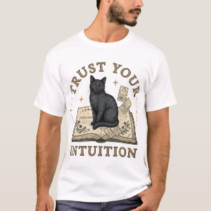 Camiseta Preta do Livro do Gato da Confie na Sua I