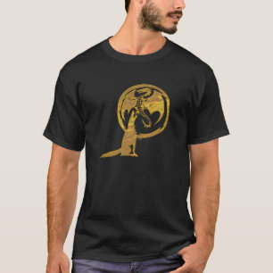 Camiseta preta dos homens do Wolf & Dragon
