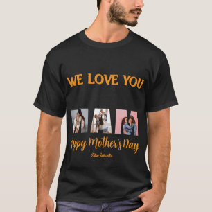 Camiseta Preta Dourada Nós Amamos a Mamãe 2026