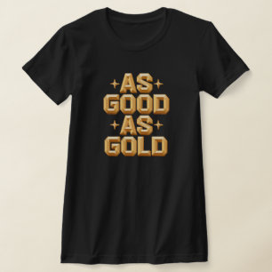 Camiseta Preta Dourada para mulheres