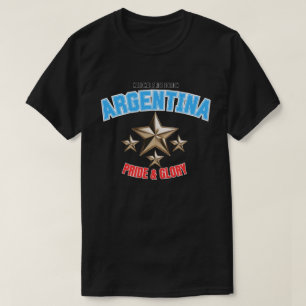 Camiseta Preta Edição Orgulho Nacional Argentina