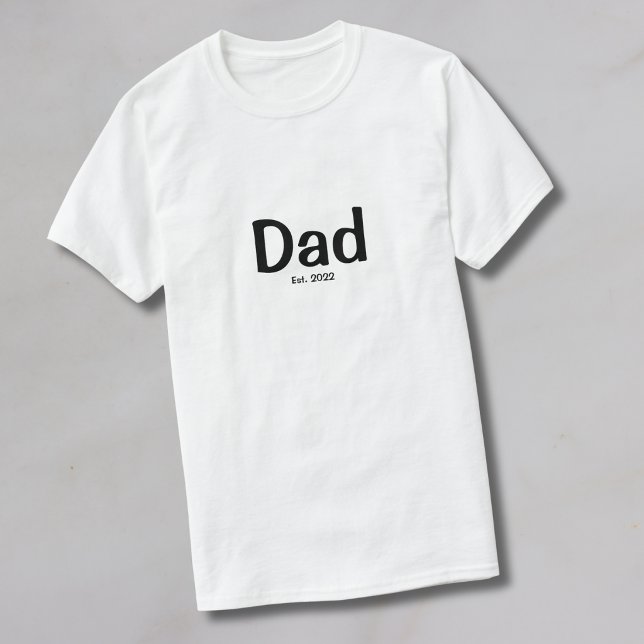 Camiseta Preta Estabelecido Papai (Criador carregado)