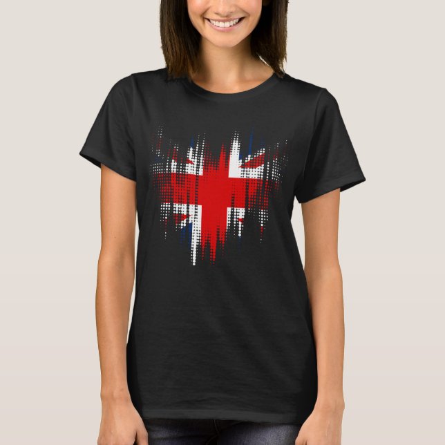 Camiseta preta feminina com design de Grunge da ba (Frente)