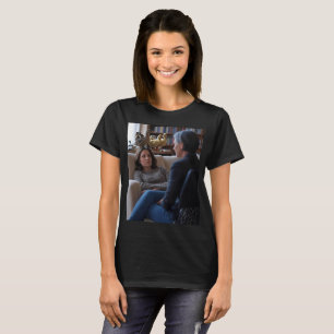 Camiseta preta feminina Fascinação Com Patos