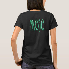 camiseta preta feminina Mojo costas