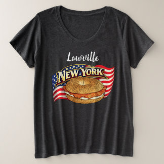 Camiseta Preta Feminina Plus Size Personalizada de
